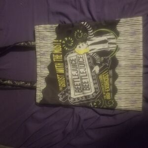 Beetlejuice Themed Tote Bag